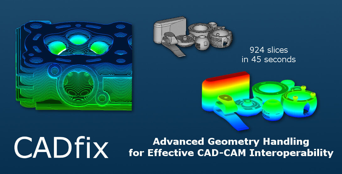 CADfix 11 SP1’s curved facet slicer generates more accurate slices faster